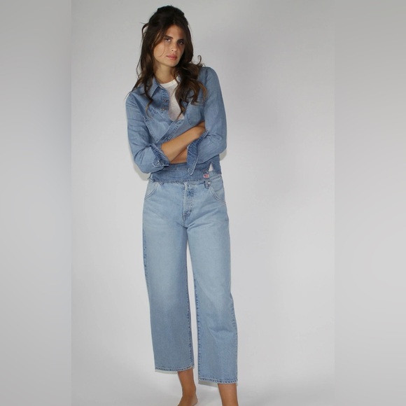 Daily Blue Denim - Daily Blue NWT Mantra Wide Barrel Leg Jean in Lake (light wash)